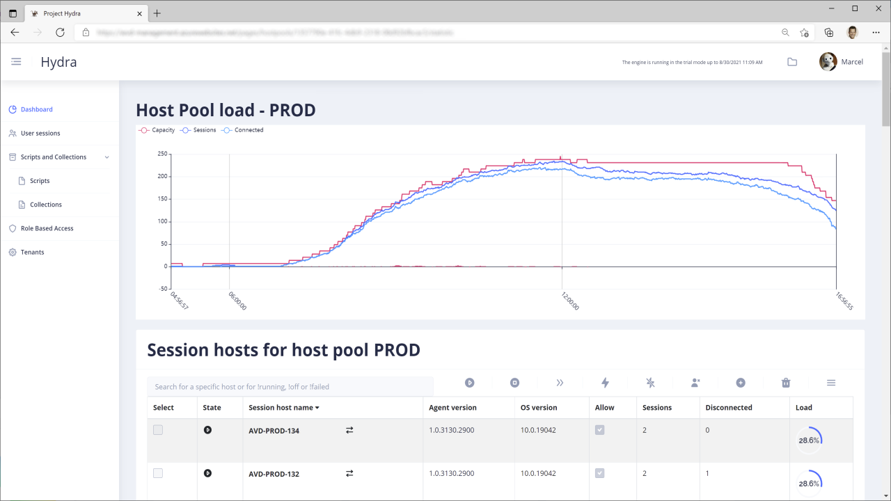 Screenshot of Hydra