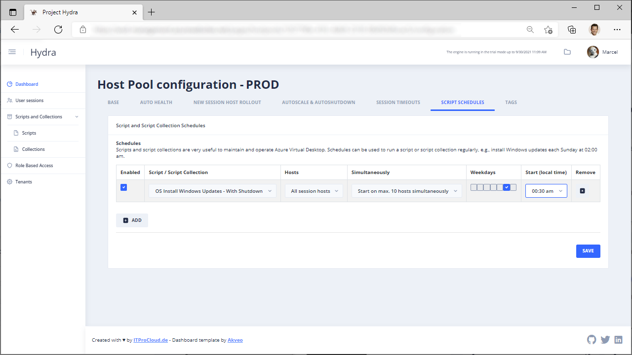 Screenshot of Hydra