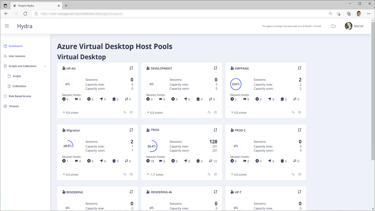 Screenshot of Hydra