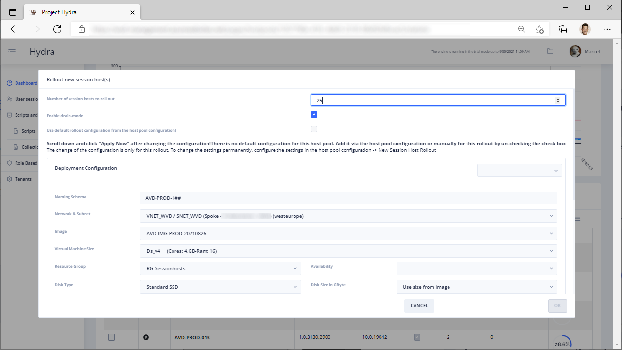 Screenshot of Hydra