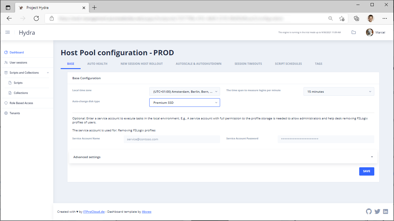 Screenshot of Hydra