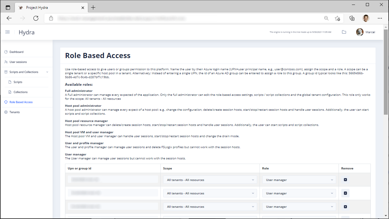 Screenshot of Hydra
